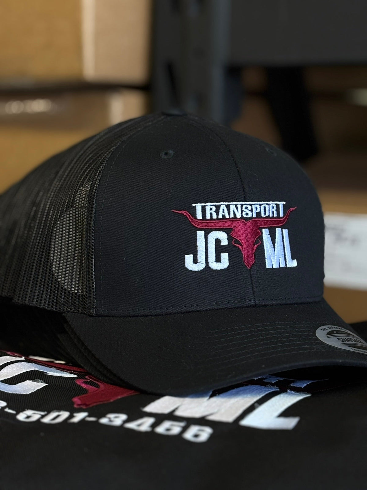 Casquette Transport JCML brodée par Up'n Down