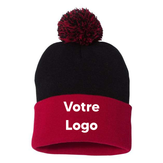 Tuque à pompon et revers 12"